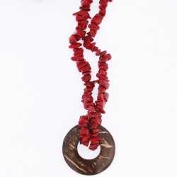 Collier "coco rouge"